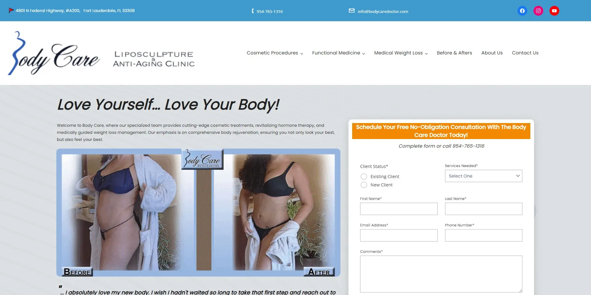 Body Care Doctor Website