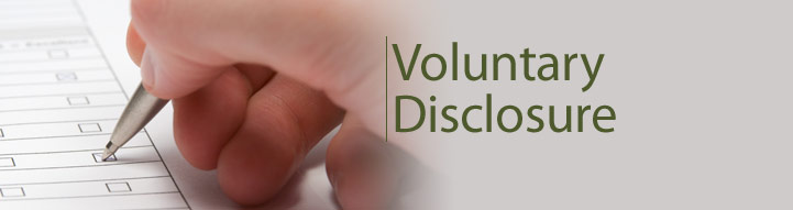 Voluntary Disclosure