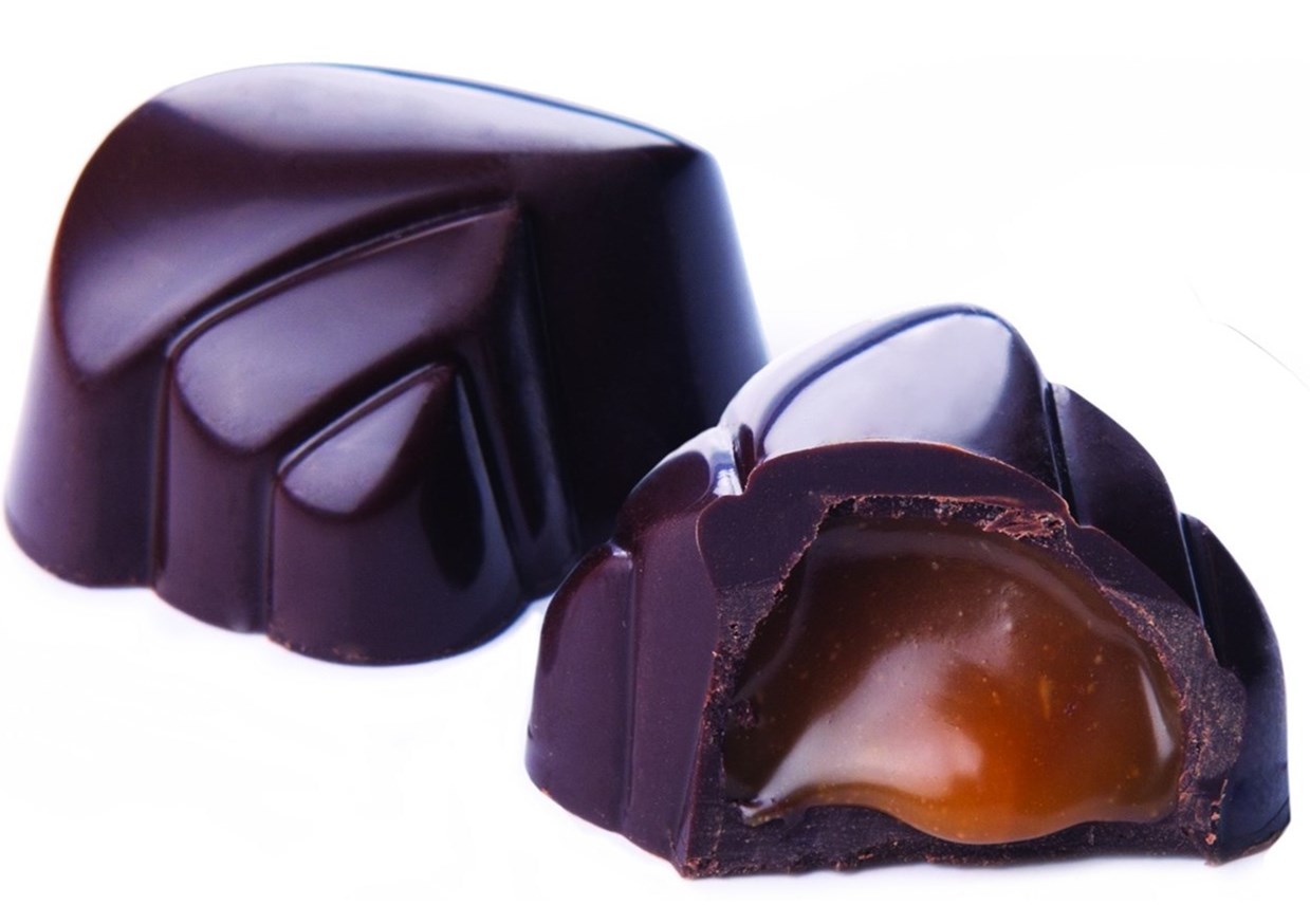 CARNIVAL DARK CHOCOLATE, CARAMEL AND SEA SALT BY GENAUVA CHOCOLATES