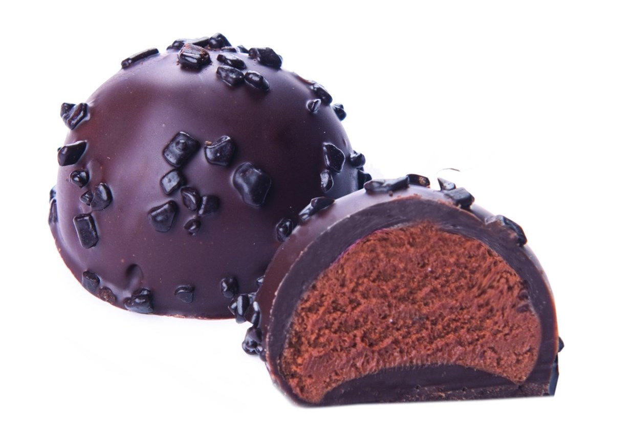 ANTWERP DARK CHOCOLATE TRUFFLE WITH ORANGE BY GENAUVA CHOCOLATES