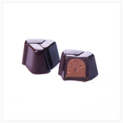 PRESTIGE DARK CHOCOLATE, HAZELNUT CREAM WITH COCOA NIBS BY GENAUVA CHOCOLATES