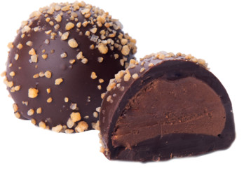 BRUSSELS DARK CHOCOLATE, TRUFFLE WITH ARABICA COFFEE BY GENAUVA CHOCOLATES