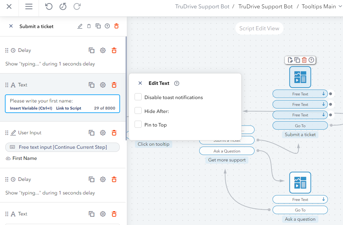 TruVISIBILITY chat application script