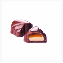 GILLES MILK CHOCOLATE, CARAMEL CREAM WITH SOFT CARAMEL AND 'FLEUR DE SEL' BY GENAUVA CHOCOLATES