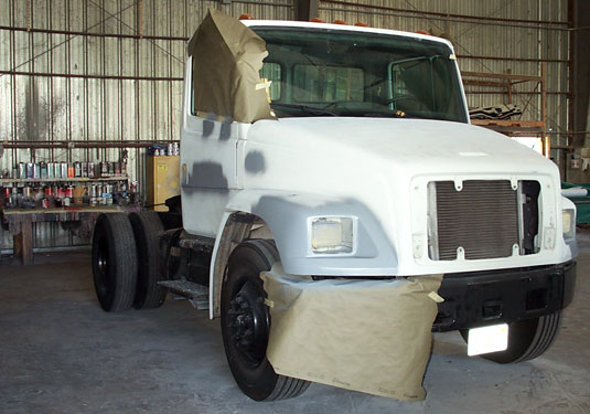 Truck Being Painted